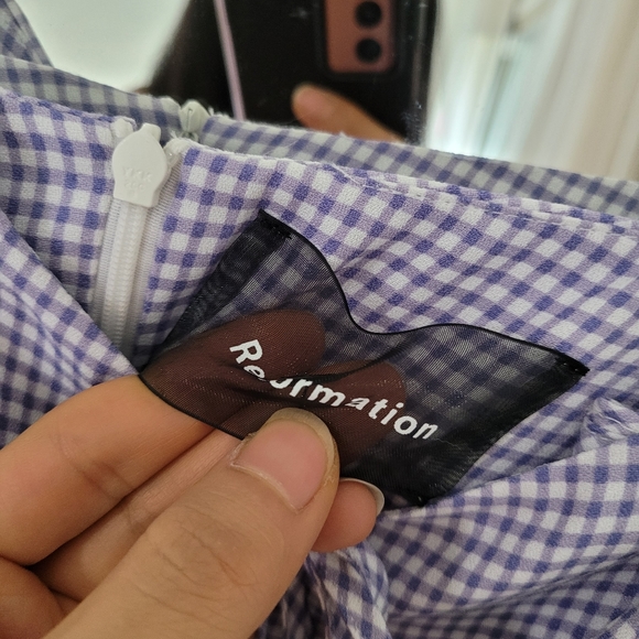 Reformation check maxi dress - Picture 8 of 10